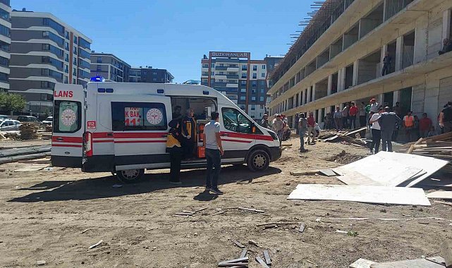 Erzurum'da inşaattan düşen işçi hayatını kaybetti