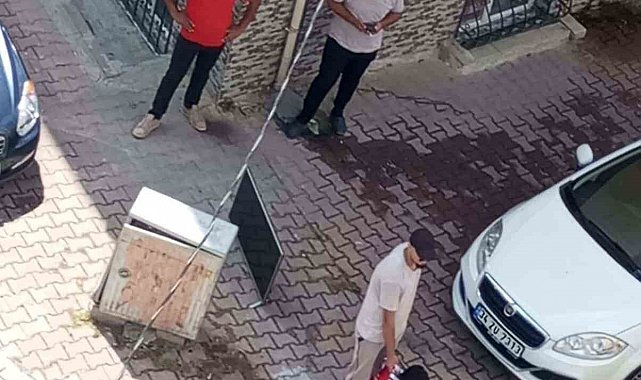 Esenyurt'ta televizyon çalan şahsı kovaladı yakalayıp polise teslim etti