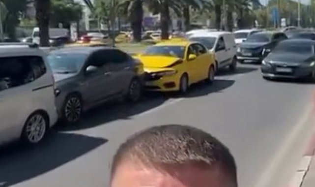 Fatih'te zincirleme kazayı muhabir gibi anlattı: O anlar kamerada
