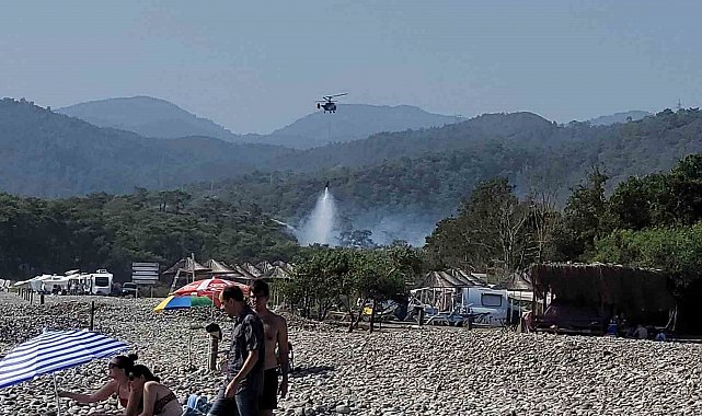 Fethiye Katrancı koyu yangını kısmen kontrol altında