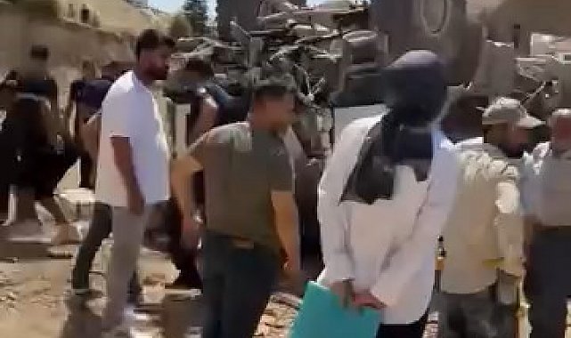 Freni patlayan iş makinesi takla attı: 1 yaralı