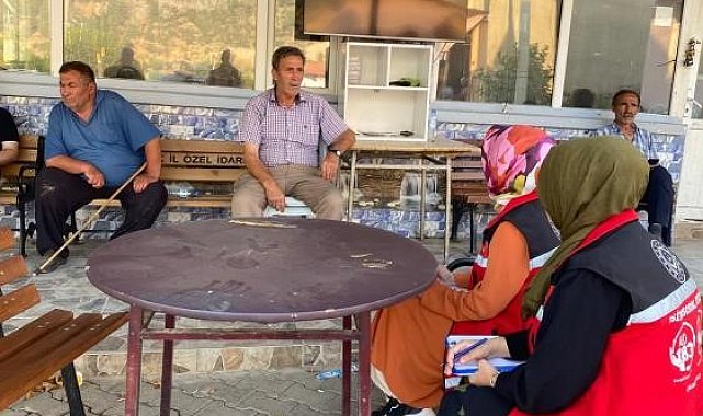 Geçitli Köyü'nde psikososyal destek ekibi sahada