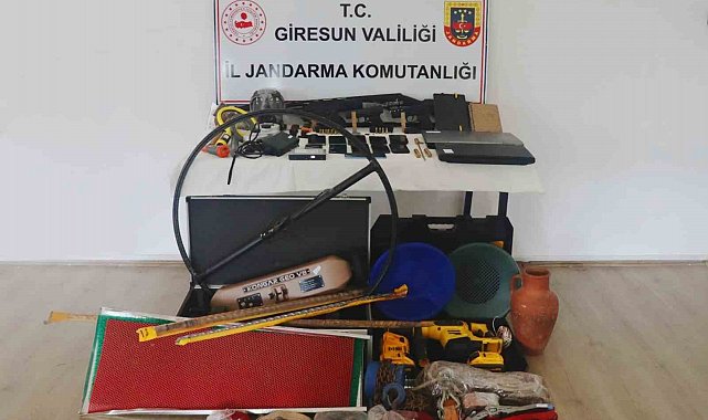 Giresun merkezli tarihi eser kaçakçılığı operasyonunda 3 kişi tutuklandı