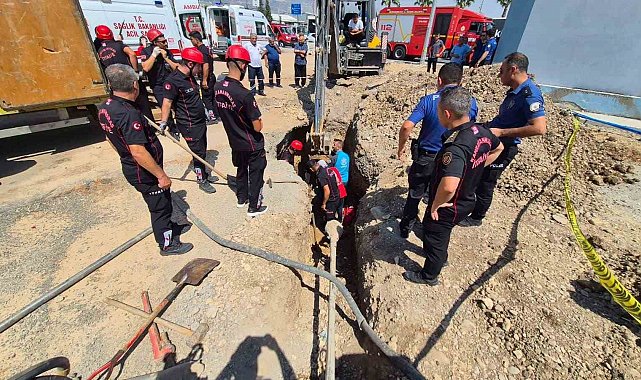 Göçükte kalan işçi kurtarıldı