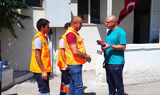 Gölbaşı Belediyesi temizlik personelinden örnek davranış