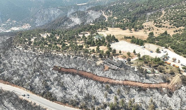 Gürsu kır lokantası ve terası küllerden temizlendi