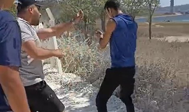 Hafriyat kamyonu sürücüsünden yabancı uyruklu vatandaşa tehdit iddiası