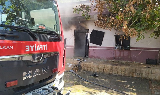 Haliliye'de müstakil evde yangın