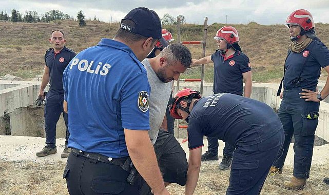 Hırsızlık için indiği kuyuda mahsur kalınca yakalandı