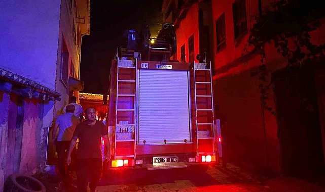 Hisarcık'ta evin mutfağında çıkan yangın büyümeden söndürüldü