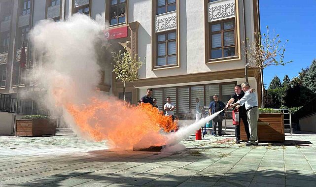 İl Müftülüğü'nde afet ve yangın farkındalık eğitimi