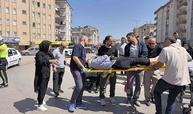 İnegöl'de motosiklet ile kamyonet çarpıştı