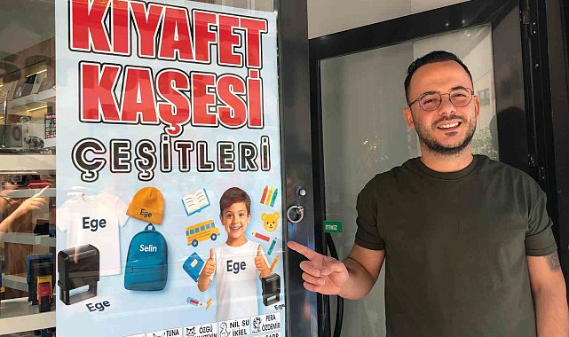 İsme özel kaşeler velilerin işini kolaylaştırıyor