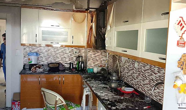 Kahramanmaraş'ta ev yangını