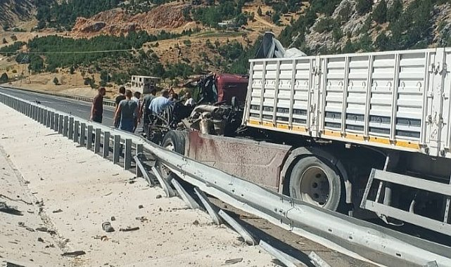 Kahramanmaraş'ta tır kazası: 1 ağır yaralı