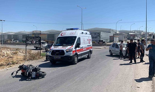 Karaman'da otomobille motosiklet çarpıştı: 1 yaralı