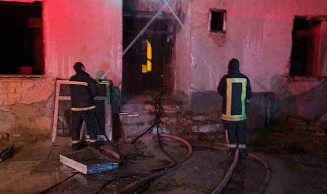 Karapınar'da müstakil evde yangın