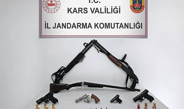 Kars'ta jandarmadan silah operasyonu