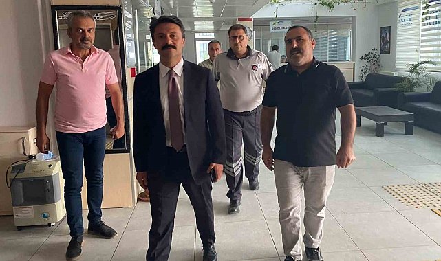 Kaymakam Ahmet Oğuz Aslan, SGK'da incelemeler yaptı