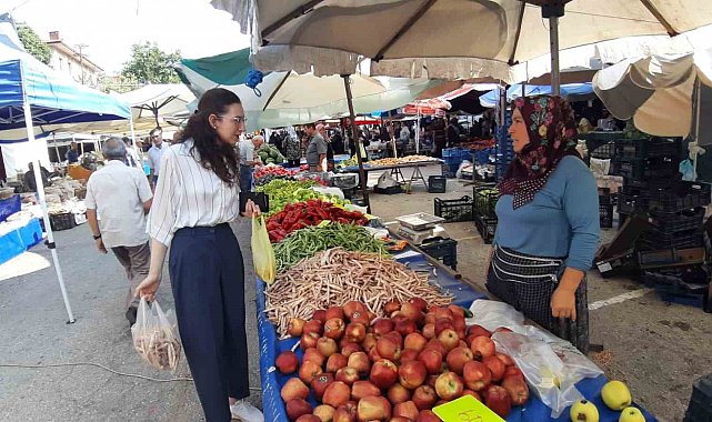 Kaymakam pazar alışverişine çıktı, vatandaşla yakından ilgilendi