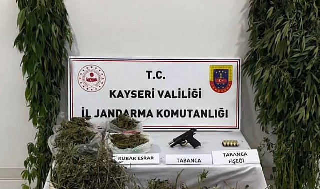 Kayseri'de 3 kilo 800 gram uyuşturucu ele geçirildi