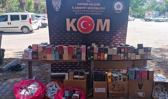 Kayseri'de 'kaçak parfüm' operasyonu: 2 gözaltı