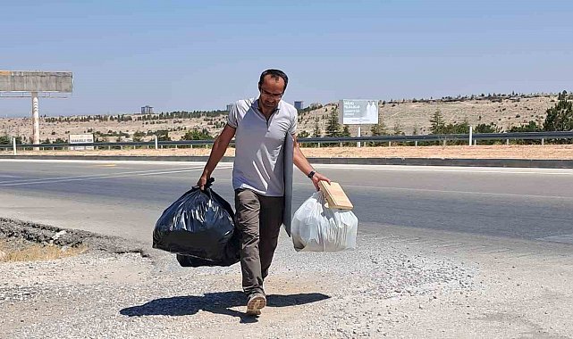 Kendini doğaya adayan akademisyen 6 yılda 10 bin poşet çöp topladı