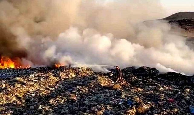 Kilis'te çöplük alanda çıkan yangın kısa sürede kontrol altına alındı