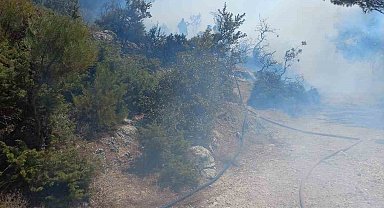 Kırkağaç'ta orman yangını kısa sürede kontrol altına alındı