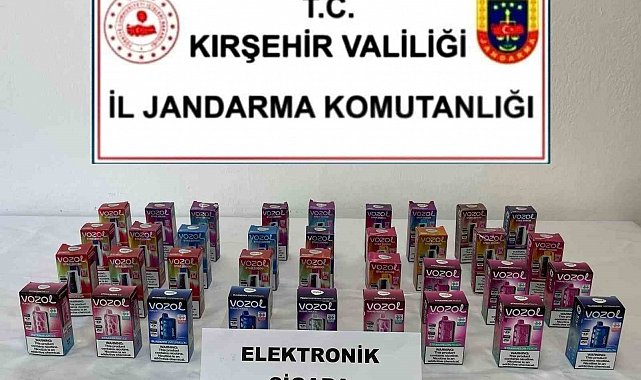 Kırşehir'de kaçak elektronik sigara operasyonu: 36 adet ele geçirildi