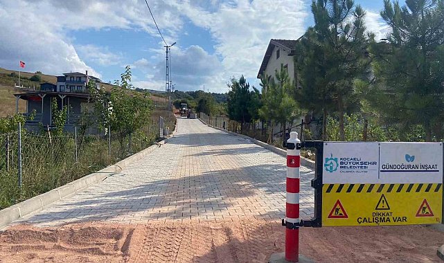Kocaeli'de kırsal mahalle yolları yenileniyor