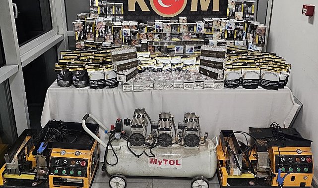 Kütahya'da kaçak sigara ve tütün operasyonu