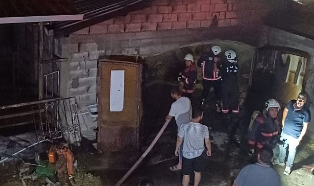 Malatya'da ahır yangını