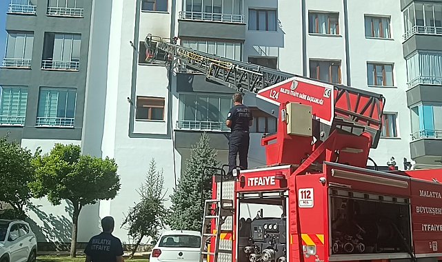 Malatya'da ev yangını