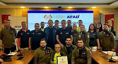 Manisa ANDA Arama Kurtarma Derneği akreditasyon belgesini aldı