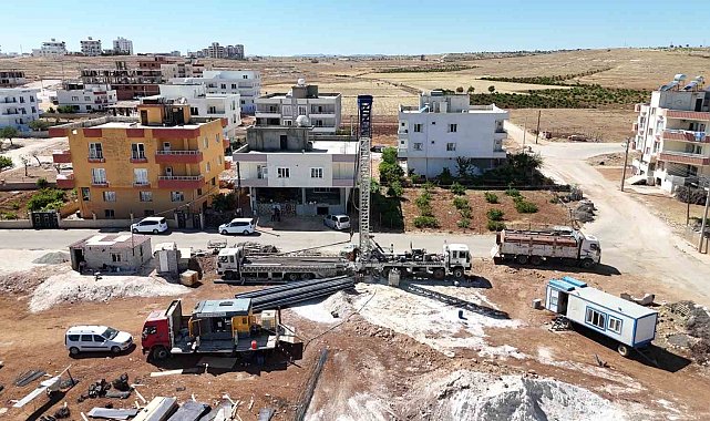 Mardin ilçe merkezlerinde altyapı yatırımları sürüyor