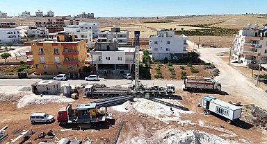 Mardin ilçe merkezlerinde altyapı yatırımları sürüyor