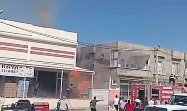 Mardin'de paletlerden çıkan yangın paniğe neden oldu