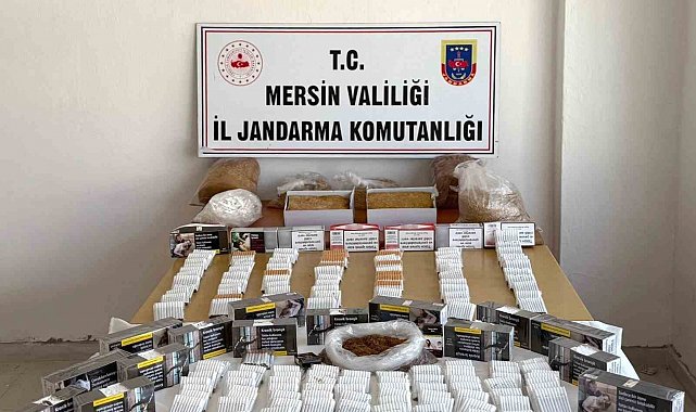 Mersin'de kaçak makaron operasyonu: 3 gözaltı