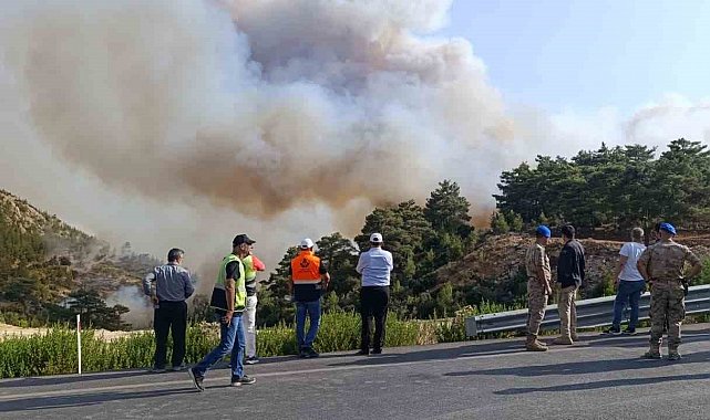 Mersin'deki orman yangını: 5 ilden takviye geldi ekiplerin müdahalesi sürüyor