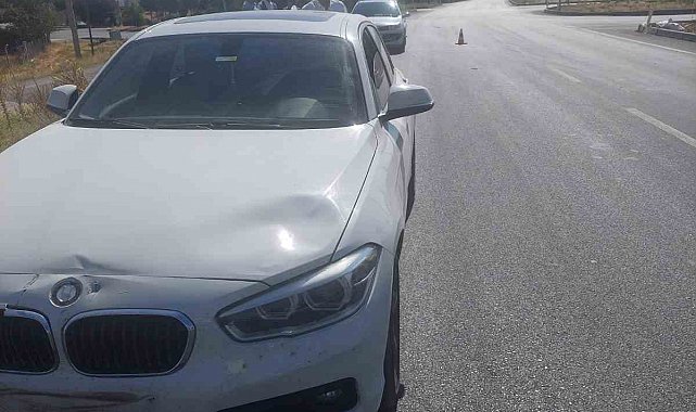 Motosiklet ile otomobil kavşakta çarpıştı: 1 yaralı