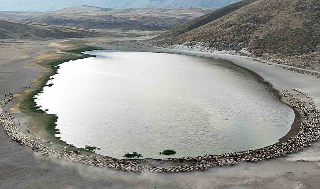 Nemrut'ta toz bulutu içinde görsel şölen