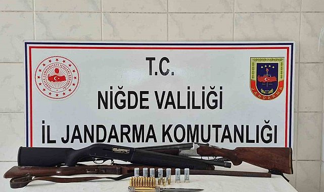 Niğde'de ruhsatsız silah operasyonu: 4 kişi hakkında adli işlem başlatıldı