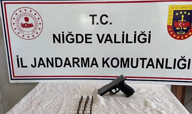 Niğde'de yasadışı silah taşıyan şahıs yakalandı