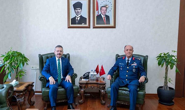 Orgeneral Güneykaya'dan Vali Aksoy'a veda ziyareti