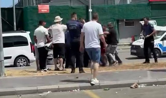 Ortahisar Belediyesi'nin düzenlediği Autofest'te polis ile zabıta arasında arbede