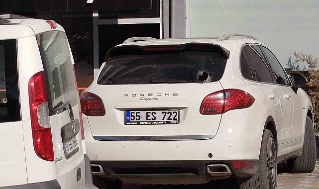 Osmancık'ta park halindeki araç kurşunlandı