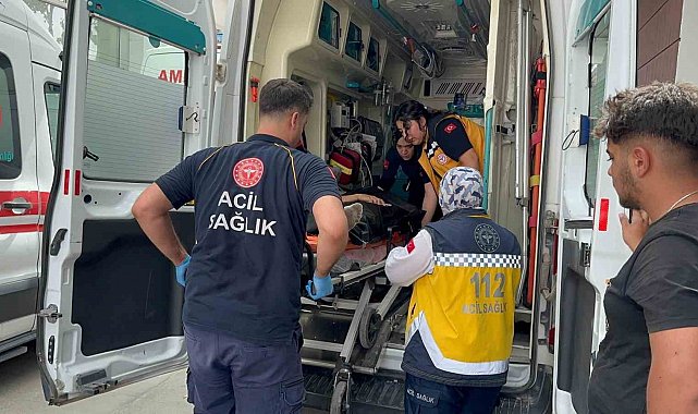 Otomobil ile motosiklet çarpıştı: 2 yaralı