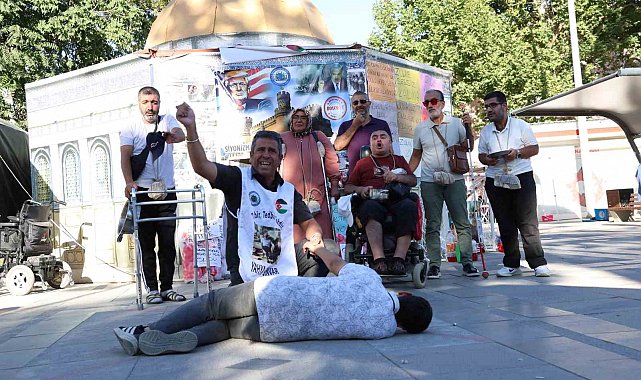 Özel bireylerden "Gazze" için anlamlı etkinlik