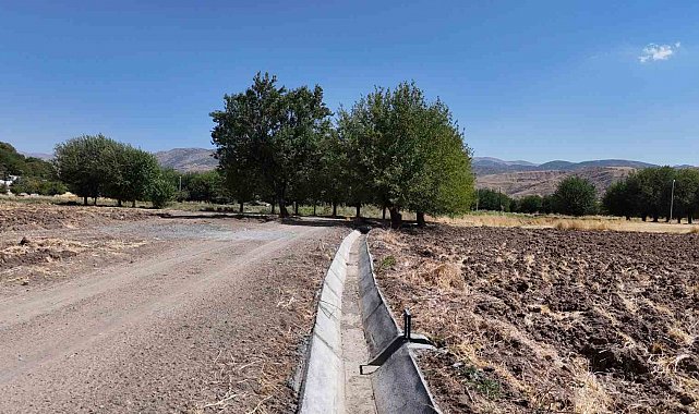 Palu'da sulama suyu tesisi tamamlandı